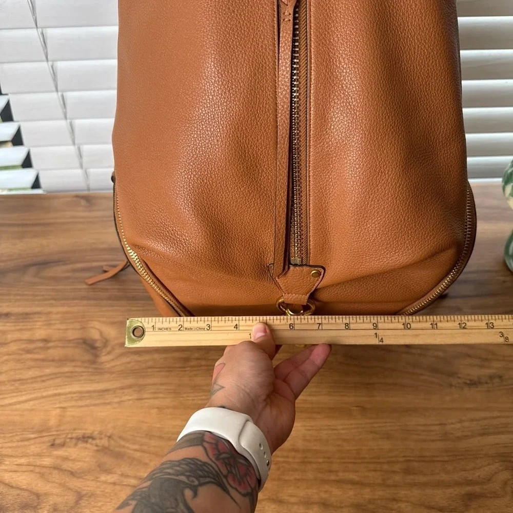 Rebecca Minkoff Julian Backpack Tan Brown Leather Gold Hardware HS21TJUB06
